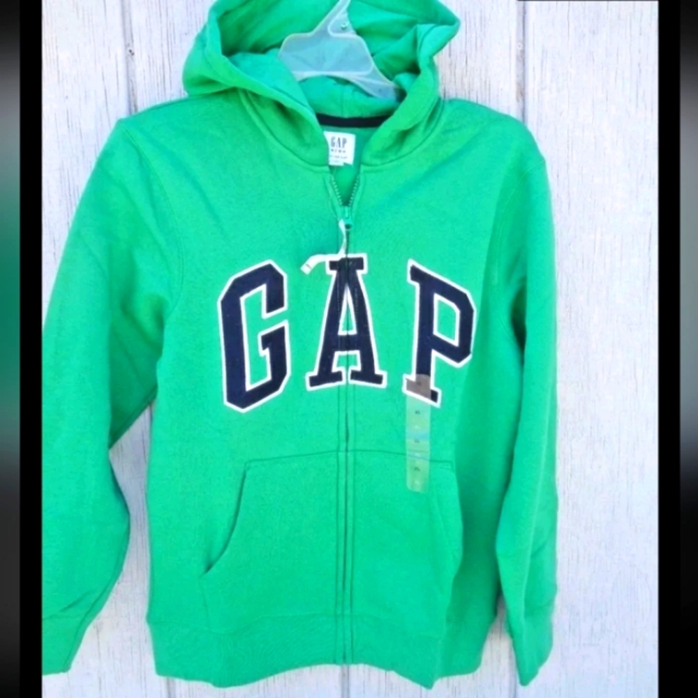 BabyGap green zip hoodie